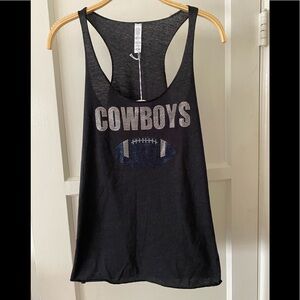 Bling Bling Cowboys Rhinestone Racer back tank